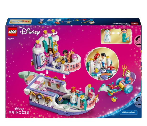 LEGO DISNEY 43299 Królewska łódź weselna Arielki - 1529815 - zdjęcie 9